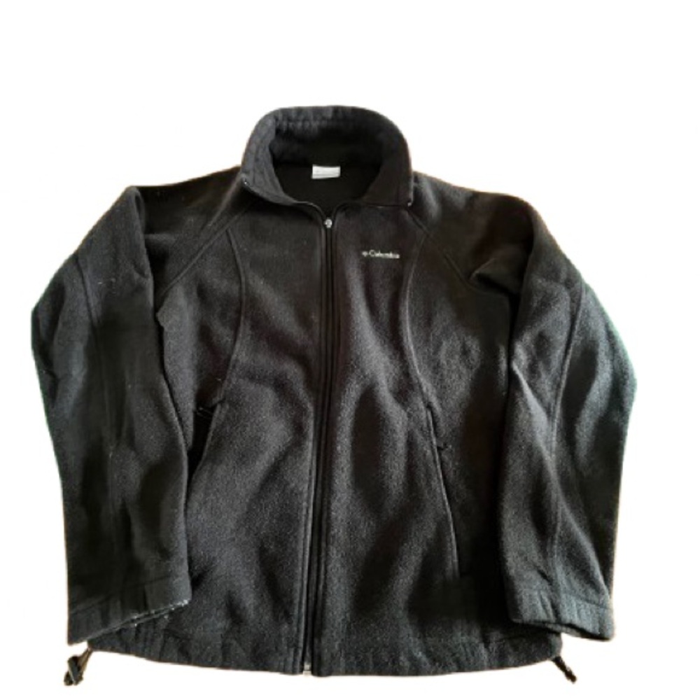 Columbia Black Full-Zip Performance Fleece Jacket -Size Medium